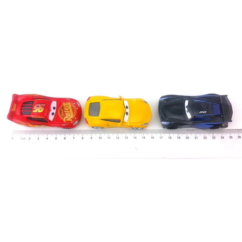 Disney Pixar Cars 3 Cruz Ramirez& Lightning McQueen& Jackson Storm 1:55 Diecast Toy Car Model Kids Gift Free Shipping