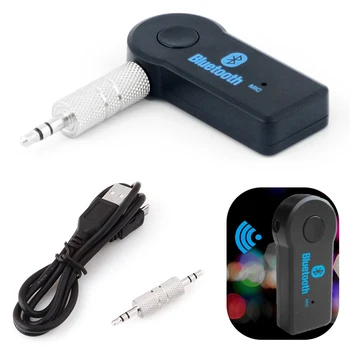 

Marsnaska Handsfree 3.0Bluetooth Car Kit Wireless 3.5mm Streaming A2DP Car Auto Audio Music Receiver Video Player Function Micro