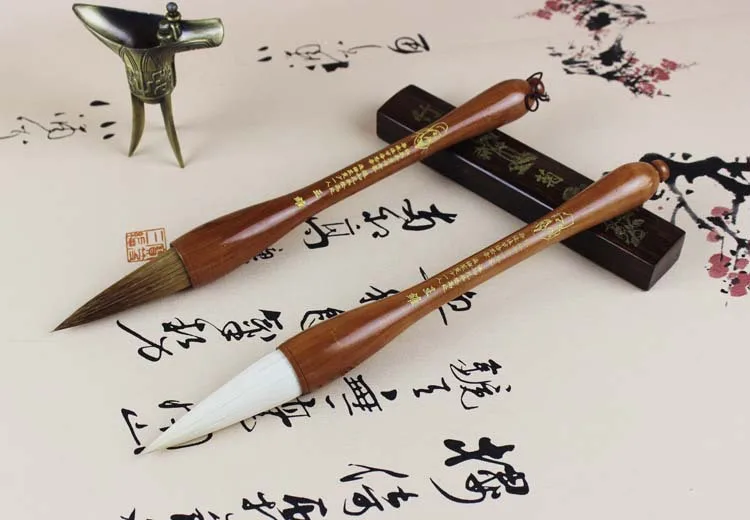 Couplet кисть Langhao Beijing ti dou Pen каллиграфия принадлежности смешанные кисти для письма волос guo hua bi