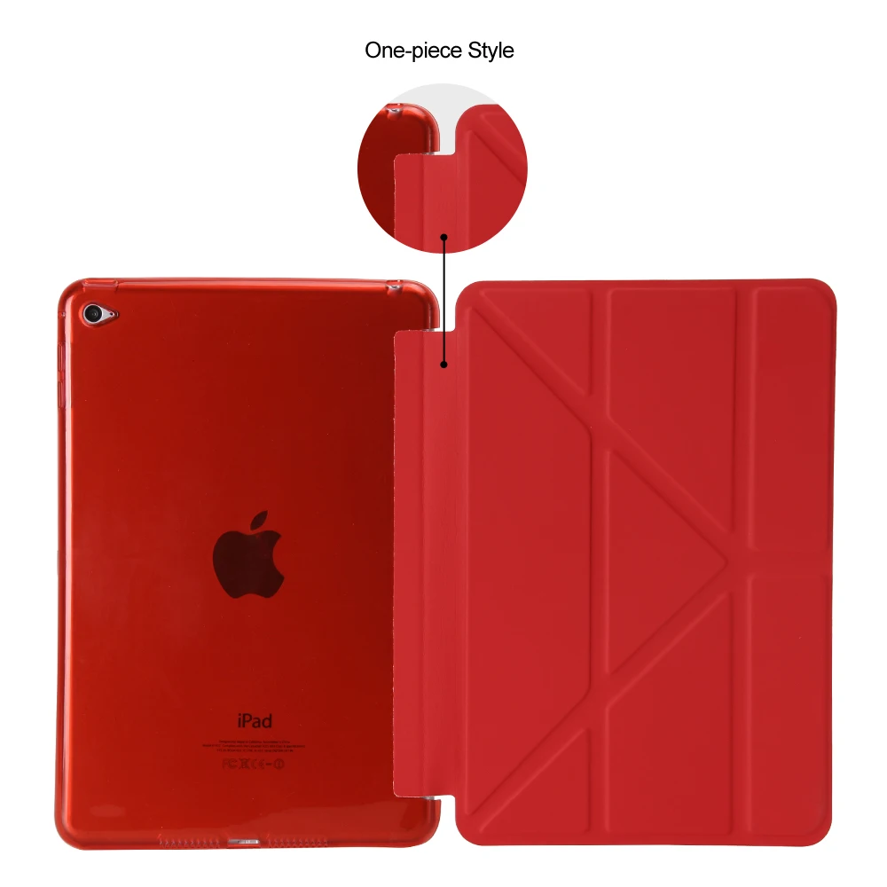 Чехол для ipad mini 1 2 3 Чехол, Aiyopeen мульти-складной магнитный ультра тонкий из искусственной кожи Мягкий ТПУ задняя крышка для ipad mini 1/2/3 чехол