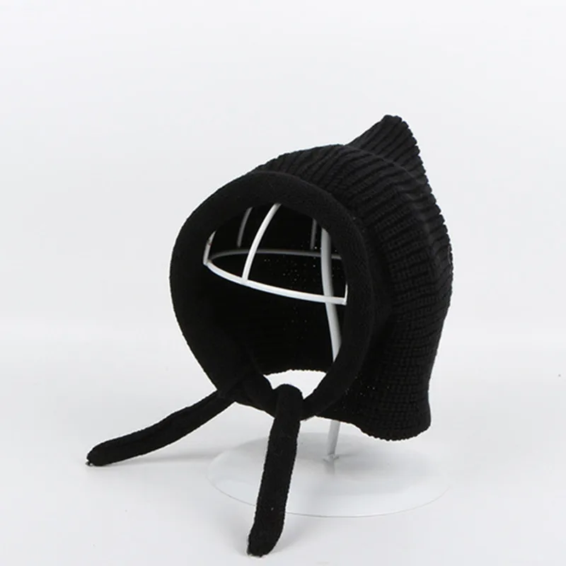 Solid color Thicken knitted hat winter warm hat Skullies cap beanie hat for kid boy and girl 72