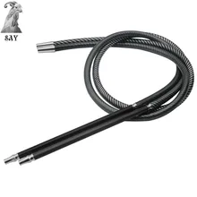 SY углеродный кальян шланг кальян углеродное волокно ручка Силиконовая трубка с алюминиевым ртом Аксессуары Кальян