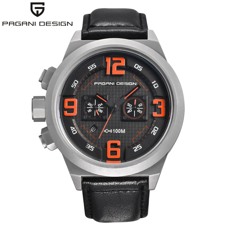 PAGANI Дизайн Авто Дата хронограф часы кварцевые Montres Япония Seiko OS20 движение для мужчин t нержавеющая сталь часы для мужчин Relogio Masculino