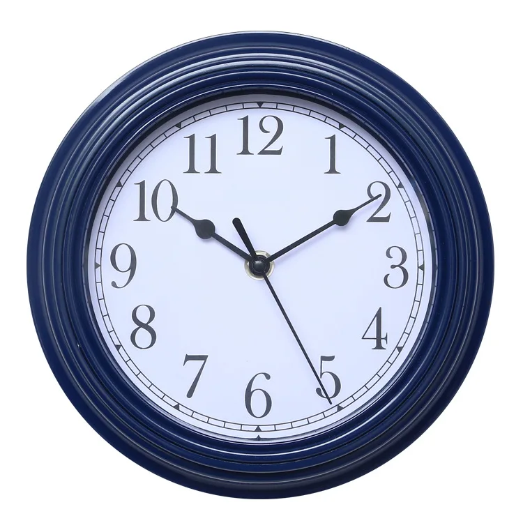 Wall Clock Creative Fashion Quartz Clock Bedroom Living Room Wall Clock - Цвет: Синий