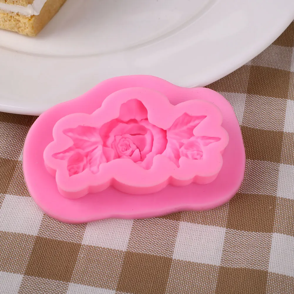 Форма розы DIY торт Sugarcraft Embosser домашняя кухня плесень производитель ремесло инструмент
