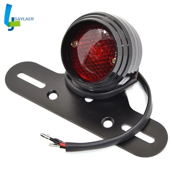 

Motorcycle Side Mount Tail Light Brake License Plate Bracket Taillight for Harley Bobber Chopper Kawasaki Honda Yamaha