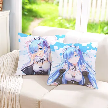 

Anime Re:Life In A Different World From Throw Pillow Doll Rem Squareness Cloth Cushion Action Figure Collect Model Toy M3343