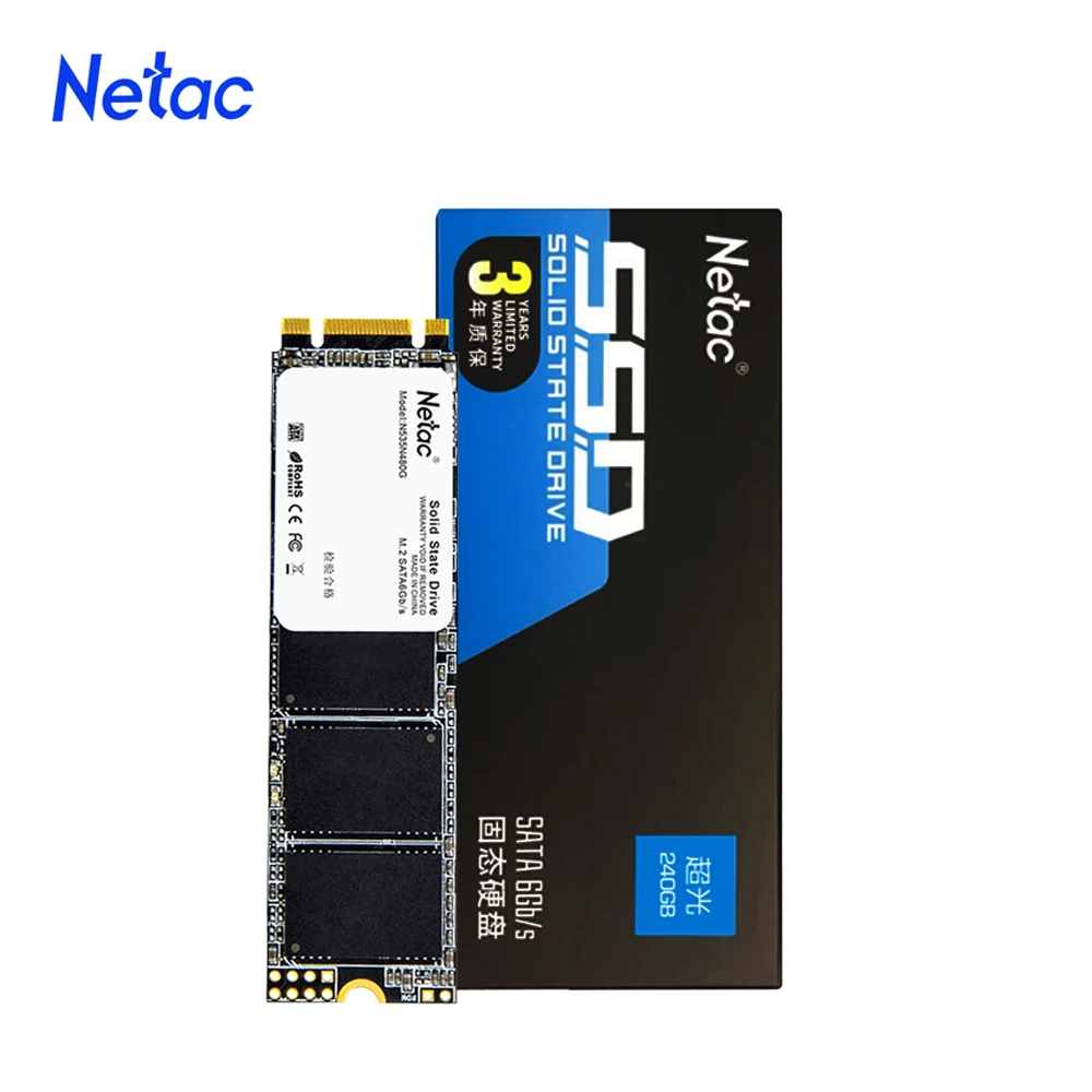 Netac M2 SSD 120 ГБ 240 480 M.2 2280 SATA ngff hdd Внутренний твердотельный накопитель Жесткий диск