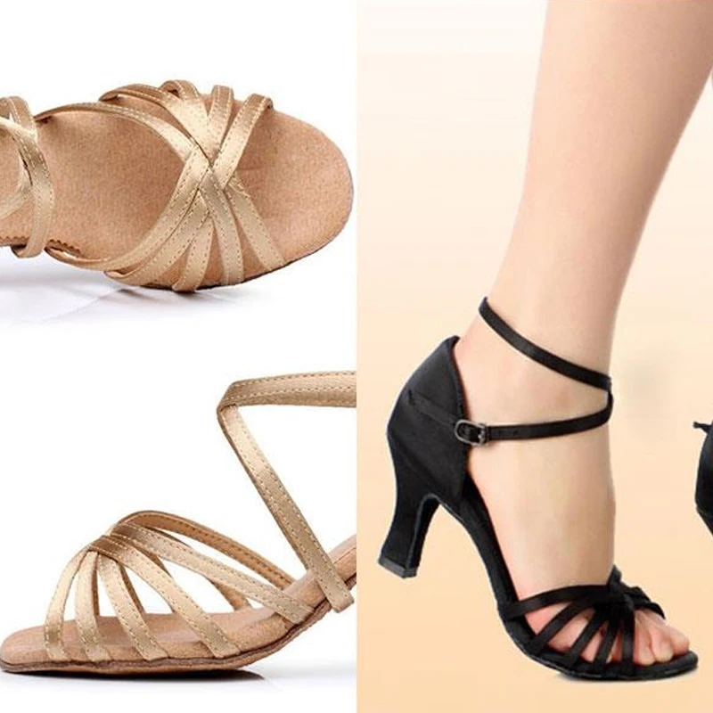 

2015 Fashion Hot Soft New Women's Latin Tango Dance Shoes heeled Salsa