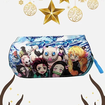 

Anime Demon Slayer: Kimetsu No Yaiba PencilCase High-Capacity Students Pencil Bag Wallet Storage Bag Learning Supplies