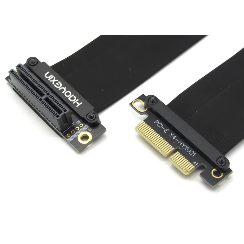Cabo Pci-e Express Riser Pci Express Riser Card Pcie x4 Cabo de Extensão para Motherboard Extender Converter Adaptador 3.0 - Imagem 2