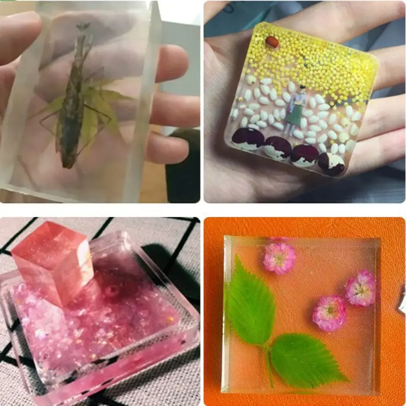 Handmade Large Rectangular Epoxy Resin Mold Silicone Mould Jewelry Making Tools