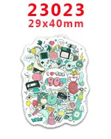 23023 30 шт мультфильм плоское украшение из смолы PR 22607 - Цвет: 23023