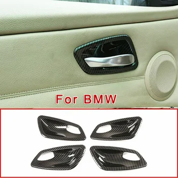 

New Arrival High Quality Carbon Fiber Style Door Handle Bowl Cover Trim For BMW 3 Series E90 Sedan 05-12