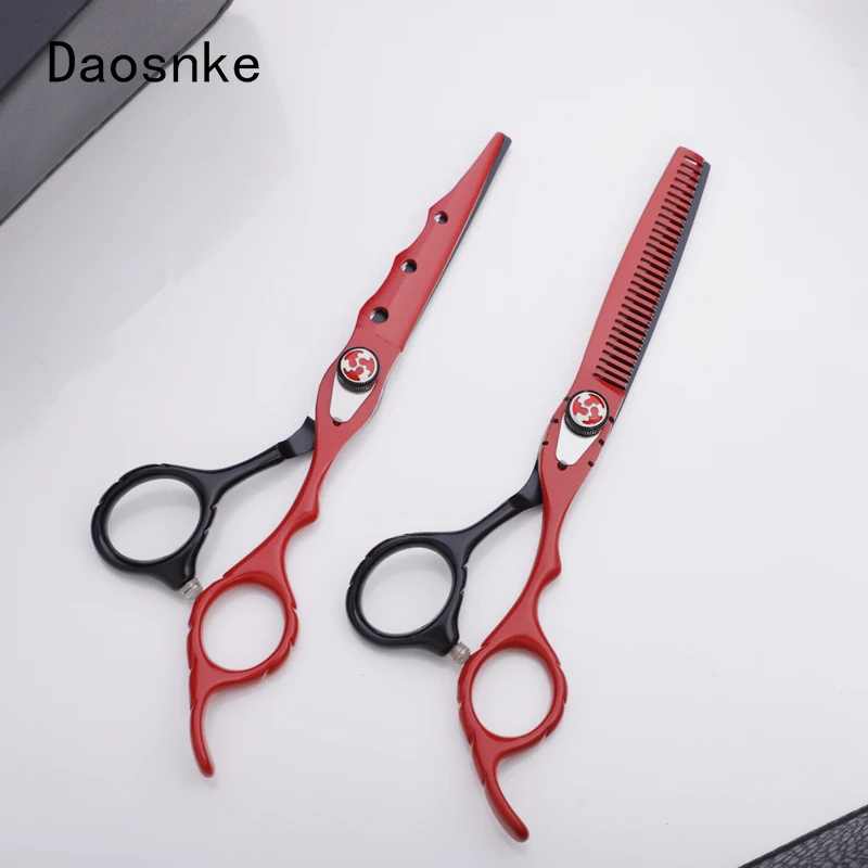 

Daosnke 6 "Thin Cut Styling Tool Hair Scissors Stainless Steel Fashion Design Styling Rule Flat Tooth Blade