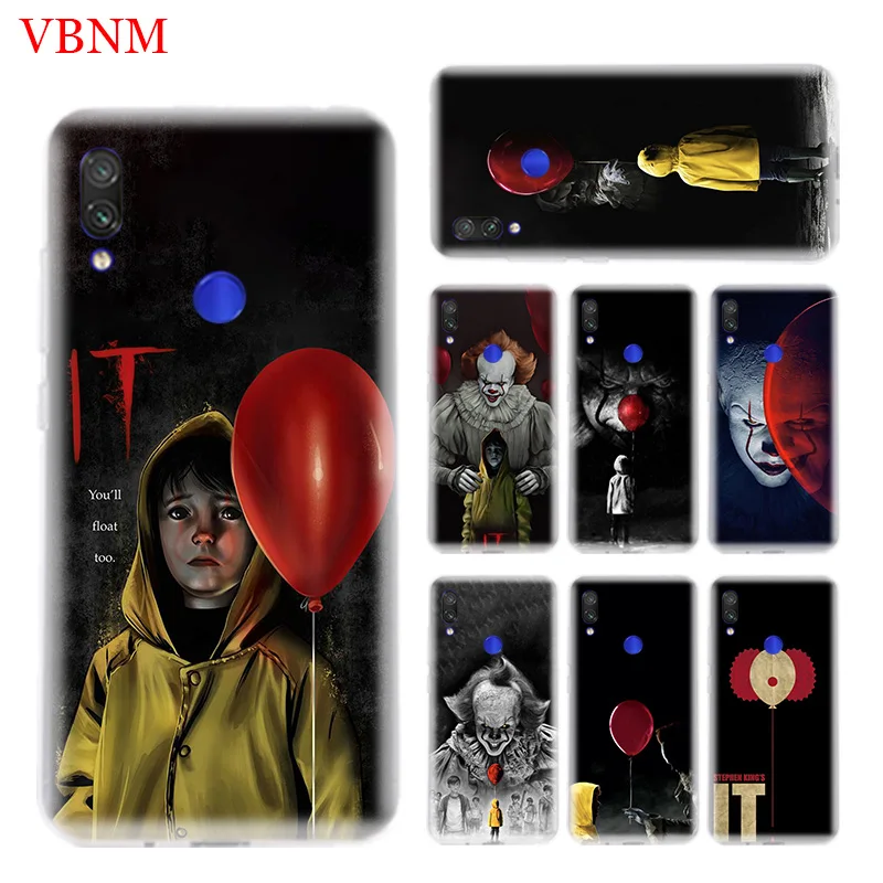 Pennywise Clown Cover Phone Case for Xiaomi Redmi Note 7 7S 6 5 S2 GO Y3 K20 Pro 4 4X 6A Mi 9 8 A2 Lite SE Coque Capa | Мобильные
