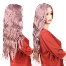 AIYEE 2" парик для косплея термостойкие афроамериканские длинные волнистые парики с челкой блонд розовый зеленый синтетические парики для женщин