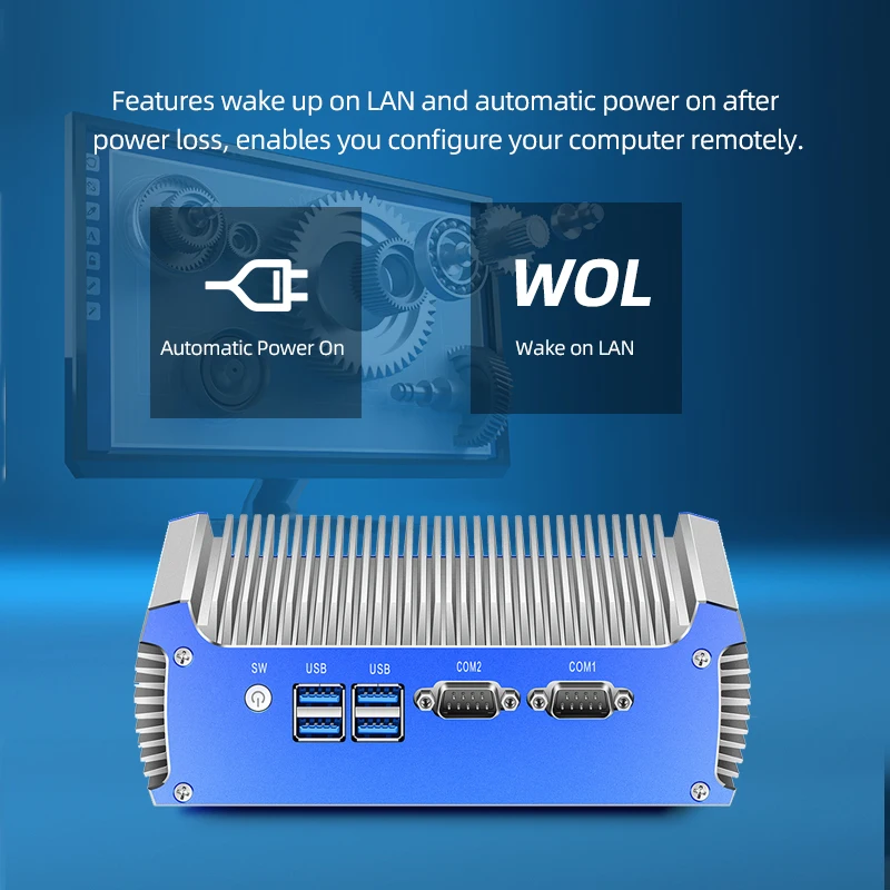 Xcy Mini pc Intel Core I74500u 2x Rs232 Portas de Série Duplo Gigabit Ethernet Wi-fi Fanless Computadores Industriais Windows Linux - Imagem 4