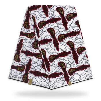 

2019 Hot sales wax100% cotton patter african ankara wax fabric best quality 6yards/pcs for women wedding dress