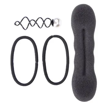 

Plate Hair Stick Three-Piece Combination Set Ball Head Flower Head Plate Hair Rod Shape Hairdressing Tools