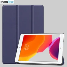 Роскошный Магнитный смарт-чехол для Apple iPad 10,2 Чехол для iPad чехол 10,2 дюймов кожаный планшет стенд Авто Сон трехслойный Fundas