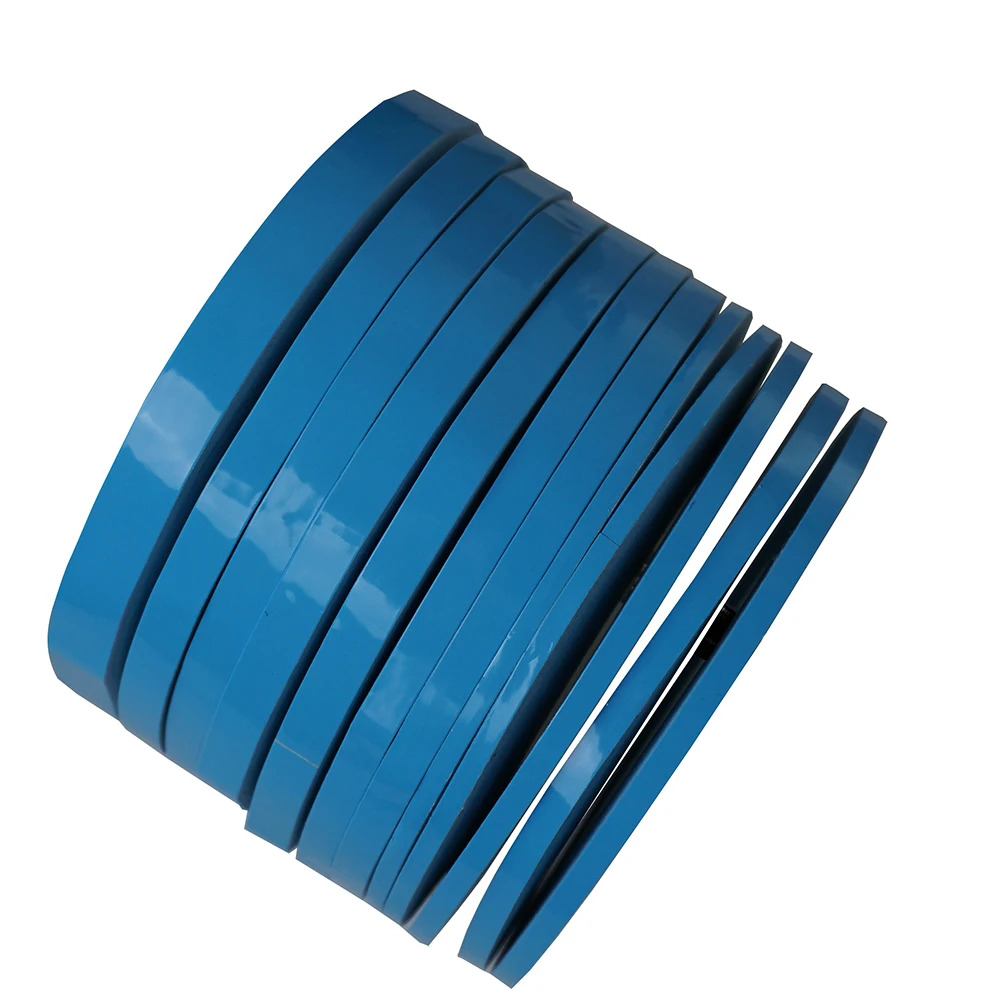 Фото Синяя устойчивая к высоким температурам Двухсторонняя клейкая наклейка для подсветки телевизора зеркальные полоски Задняя лента 2- 15 мм (Ш) x 50 м (л) №3