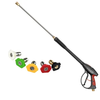

4000PSI High-Pressure Car Washer Foam Gun With 42-inch Powerful Spray Gun With Quick-Connect Nozzles in 5 Colors