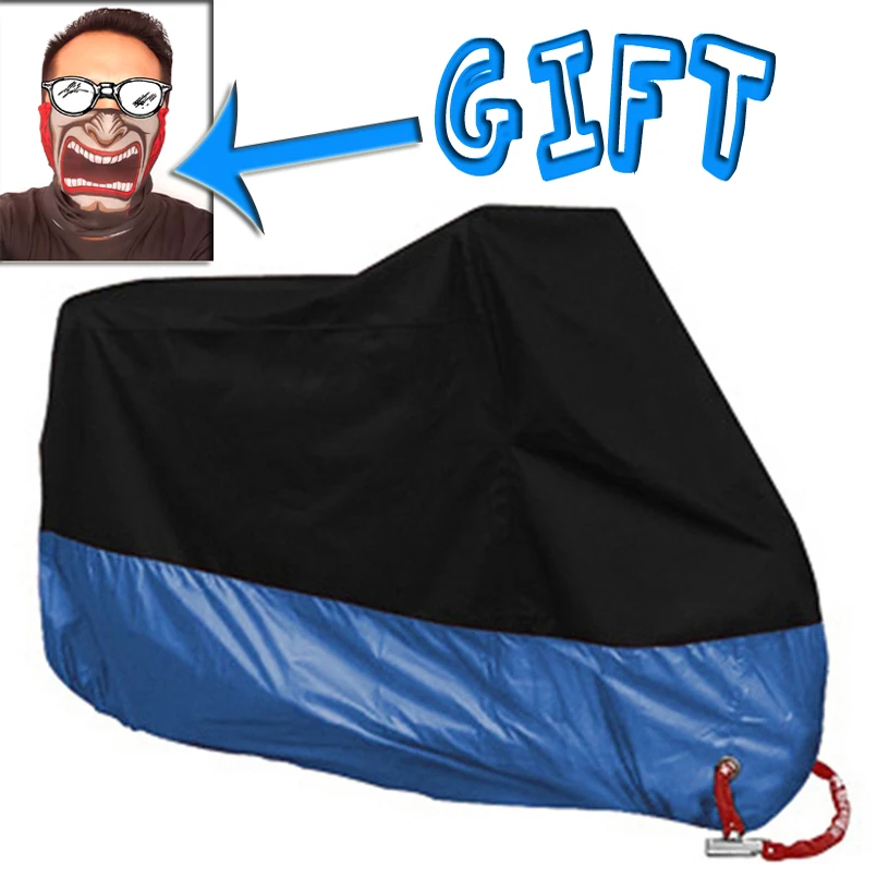 dark blue Чехол для мотоцикла новое покрытие мотоцикла M-4XL непромокаемая Водонепроницаемый пальто для активных видов спорта вне помещений УФ протектор велосипед дождь Пылезащитная крышка крышки скутер - Цвет: dark blue