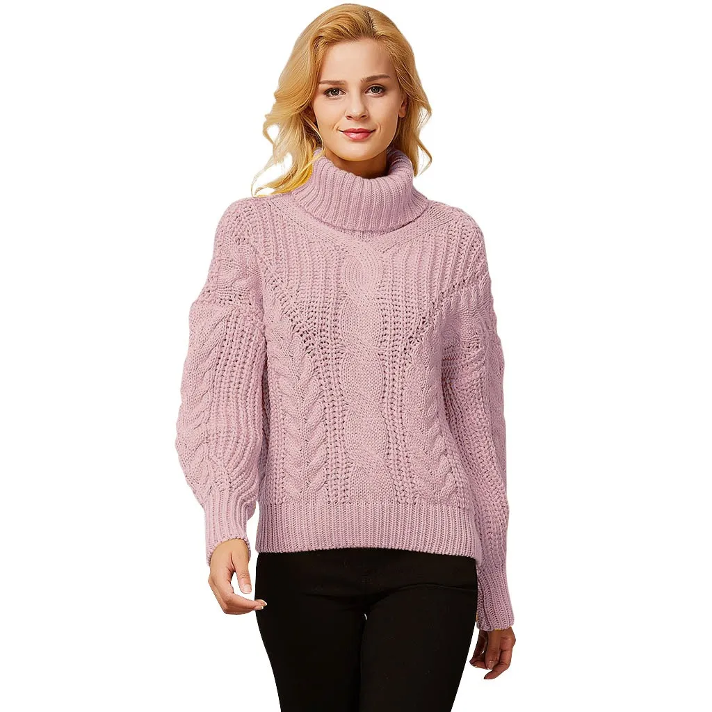 

Winter Clothes Women's Sweater Solid Color Fashion Long Sleeve Sexy Lace-up Knitted Sweater Tops Sweters Women Invierno 2019