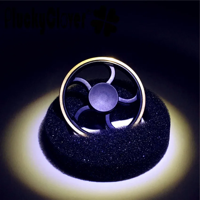 1pc Anti-Stress Wheel Hand Spiner Black Whirlwind Fidget Spinner ADHD Desk Toy Gyro Finger Top Gyro Boy Spin Toy Gifts Cool spin
