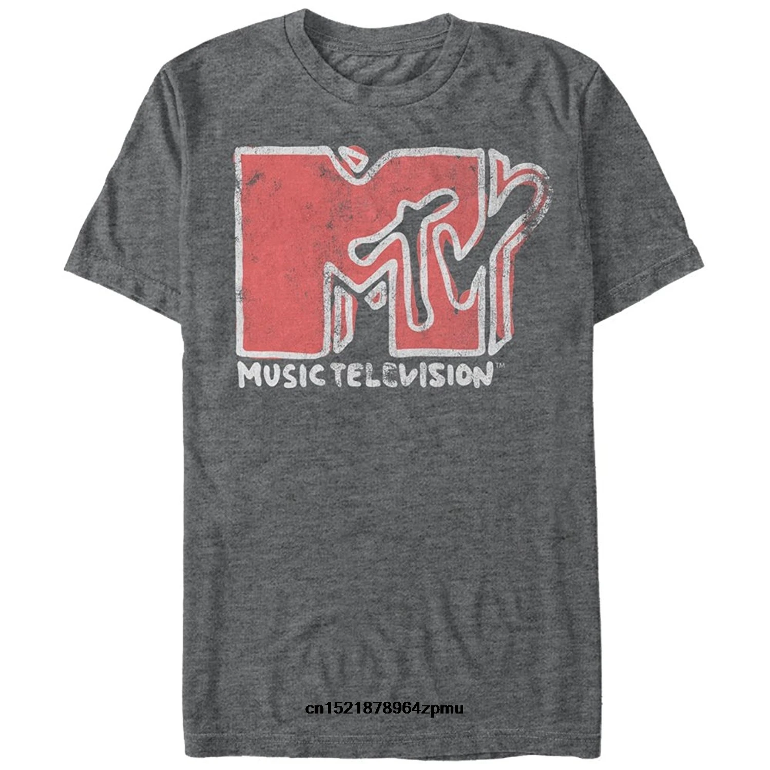 Мужская футболка персонализированная модная с логотипом Mtv и тиснением забавная