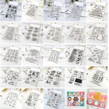 

Popular Brand Animal Clear Stamps Set Bear FoxTransparent Clear Silicone Stamp/Seal For DIY Scrapbooking/photo Album Decor Card