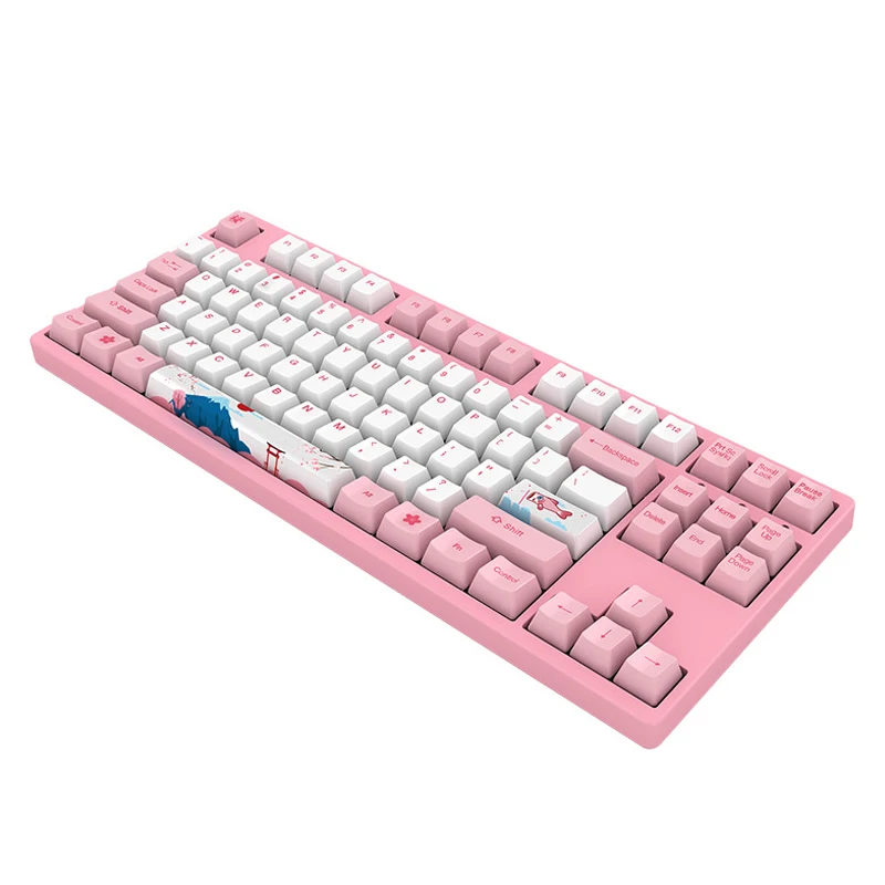  3087 Gaming Mechanical Keyboard 87 Keys 85% PBT USB Wired Gaming Keyboard for PC Computer Gamer