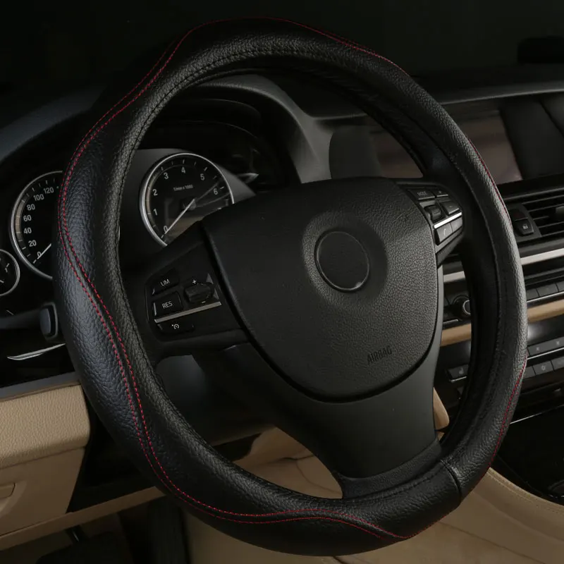 Car Steering Wheels Cover Genuine Leather Accessories for Chrysler 200 300 300C 300M Aspen Cirrus Concorde Crossfire | Автомобили и
