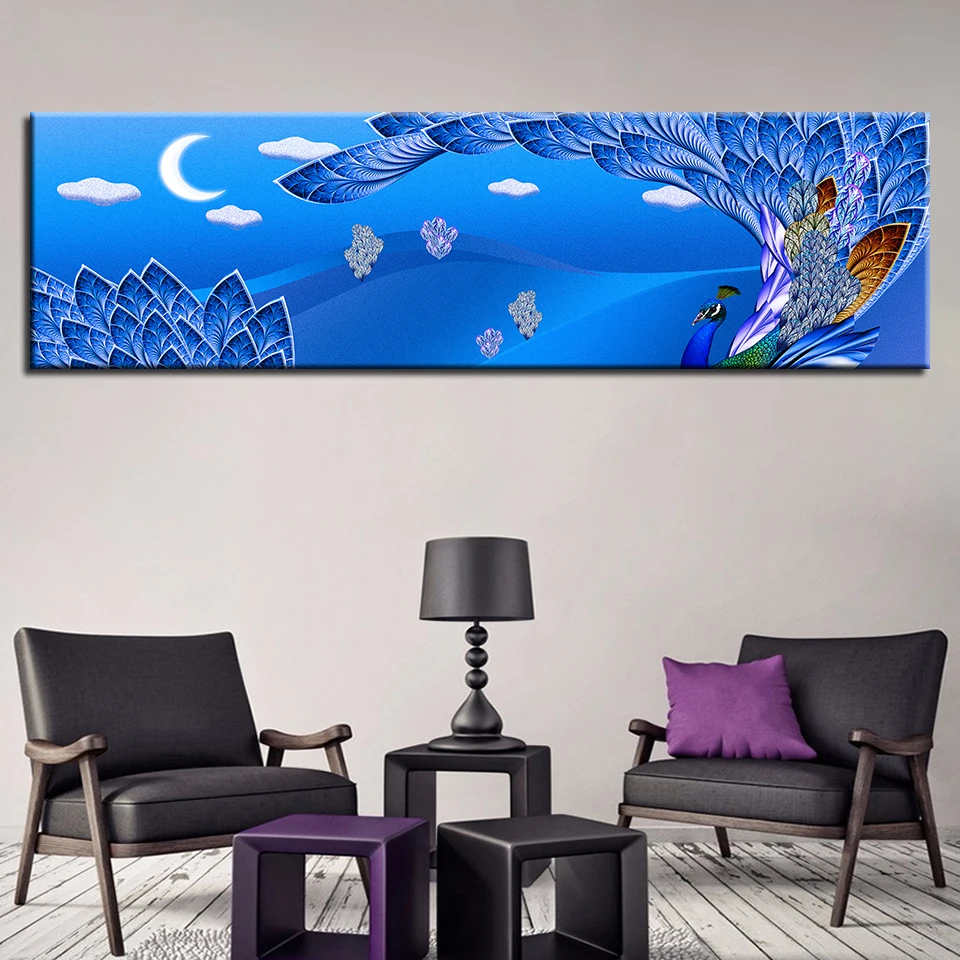 

HD Prints Canvas Painting Home Nordic Style Decoration 1 Pieces Wall Art Peacock Modular Animal Pictures Artwork Corridor Poster