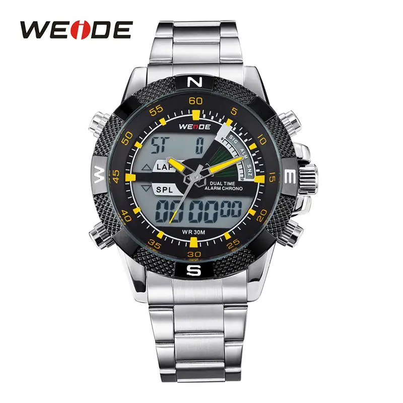 

WEIDE Watch Men Relogio Masculino Watch Date Alarm Back Light Time Military Quartz Reloje Hombre Digital Watchwrist Men Watch