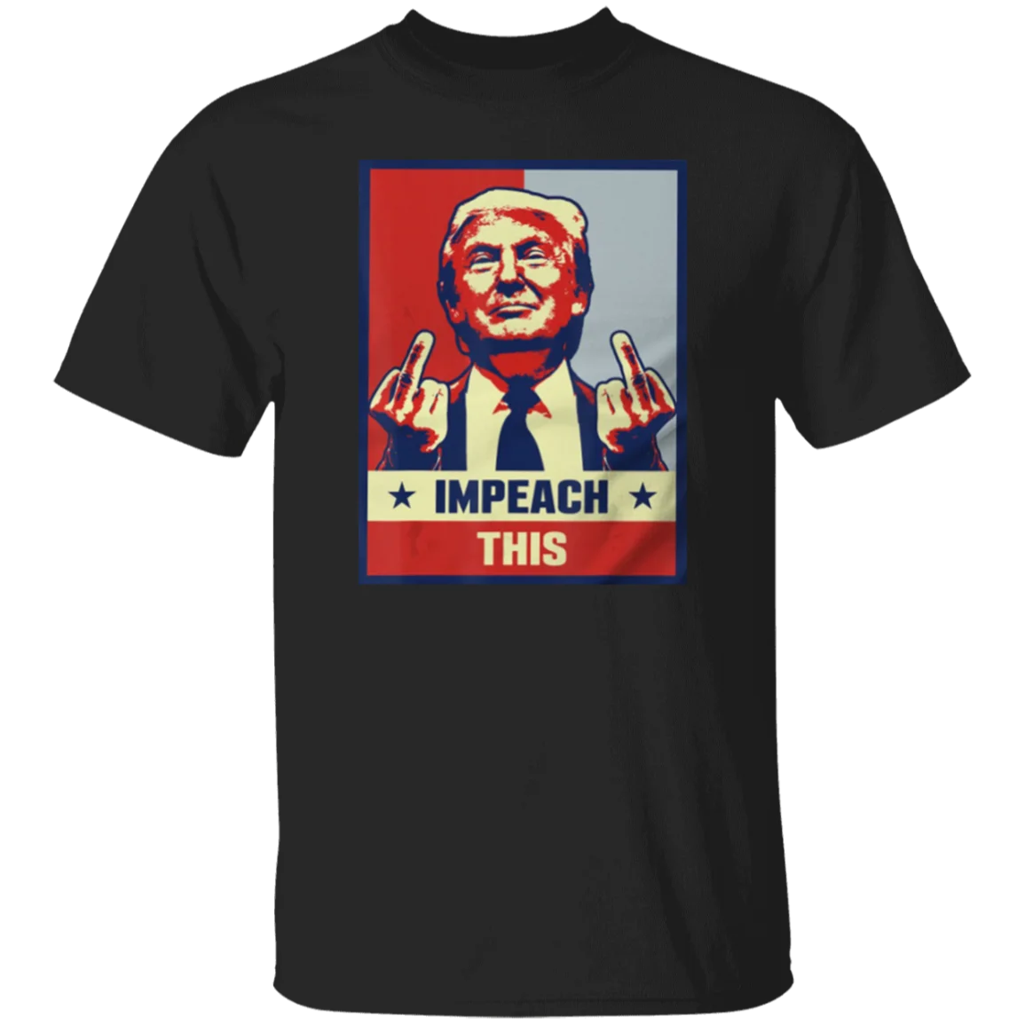 Pro Дональд Трамп консервативная футболка импичмент классика черная мужская