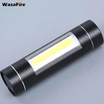 

Wasafire Waterproof Mini Penlight Portable COB LED Flashlight Working Pocket Pen Lamp Torch With Clip Used 14500/AA Battery