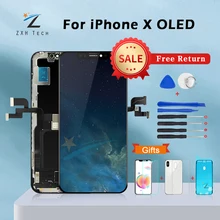 

New AAA+++ For iPhone X OLED With 3D Touch Digitizer Assembly No Dead Pixel LCD Screen Replacement Display For iPhoneX LCD with
