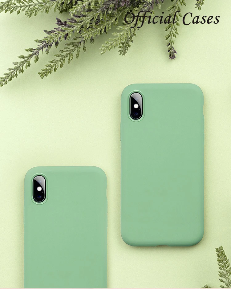 Оригинальный Мягкий силиконовый чехол для телефона iPhone 11 pro max X XS Max XR 8 6 6s 7 plus с