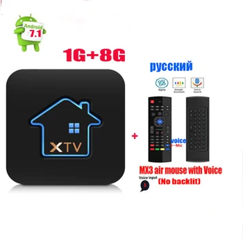 

MEELO+ XTV Android 7.1 Smart Tv Box Amlogic S905X 1GB DDR3 8GB EMMC Set Top Box 4K 1000M LAN 2.4G Wifi OEM Media Player