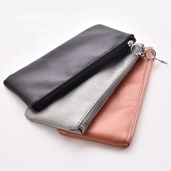 

1 PC Makeup Brushes Bag Zipper PU Cosmetic Storage Case Empty Portable Holder Women Multi-function Travel Make Up Organizer Bag
