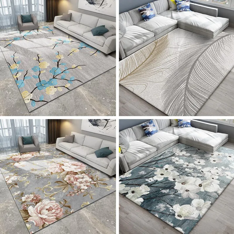 

Rectangular Nordic living room carpet sofa tea table cushion, simple modern bedroom bed floor mat home