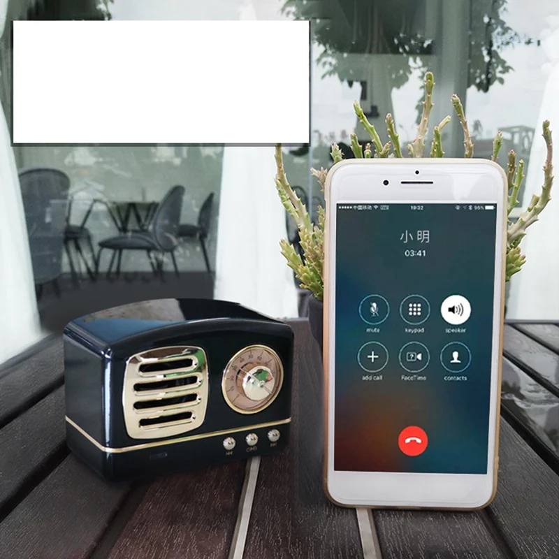 Креативные Ретро Bluetooth колонки используют Bluetooth U диск TF карта Внешний AUX аудио кабель для воспроизведения небольших динамиков