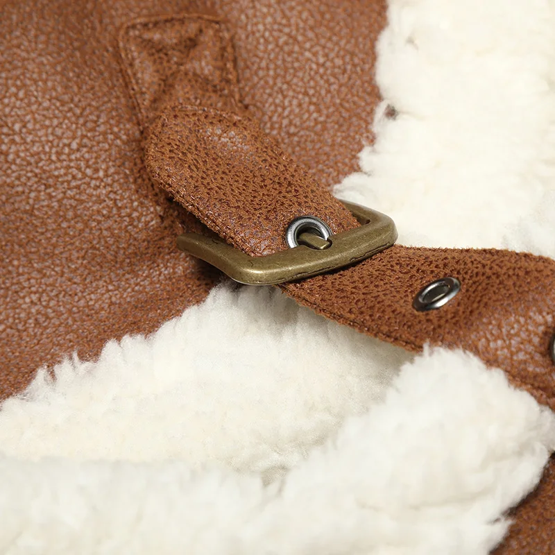 Samstree, Женская куртка в минималистическом стиле из овечьей шерсти,, зимняя, чистая, теплая, локомотив, повседневная, верблюжья, женская верхняя одежда