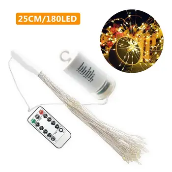 

180 LED Hanging Firework LED Fairy String Light Christmas Party Decor 8 Modes+ Remote