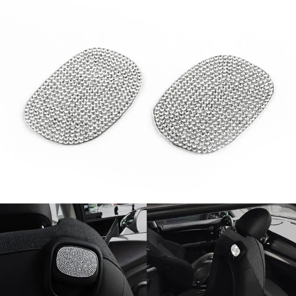 

Areyourshop 2PCS Car Seat handle Handles Crystal Decor Decal Sticker For Mini Cooper F54 F55 F56 Seat Handle Stickers Decal Car