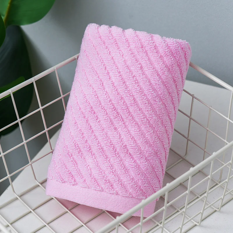 Бренд Beroyal, 1 шт., хлопок, полотенце для рук s для взрослых, полосатое полотенце для рук, для ухода за лицом, волшебное, для ванной, спортивное, Вафельное полотенце, 33x72 см - Цвет: pink