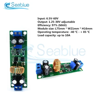 

Adjustable 10A DC-DC 60V 48V 36V 6.5V to 30V 12V 3V Car Charger Regulator Step Down Buck Converter Power Supply Module