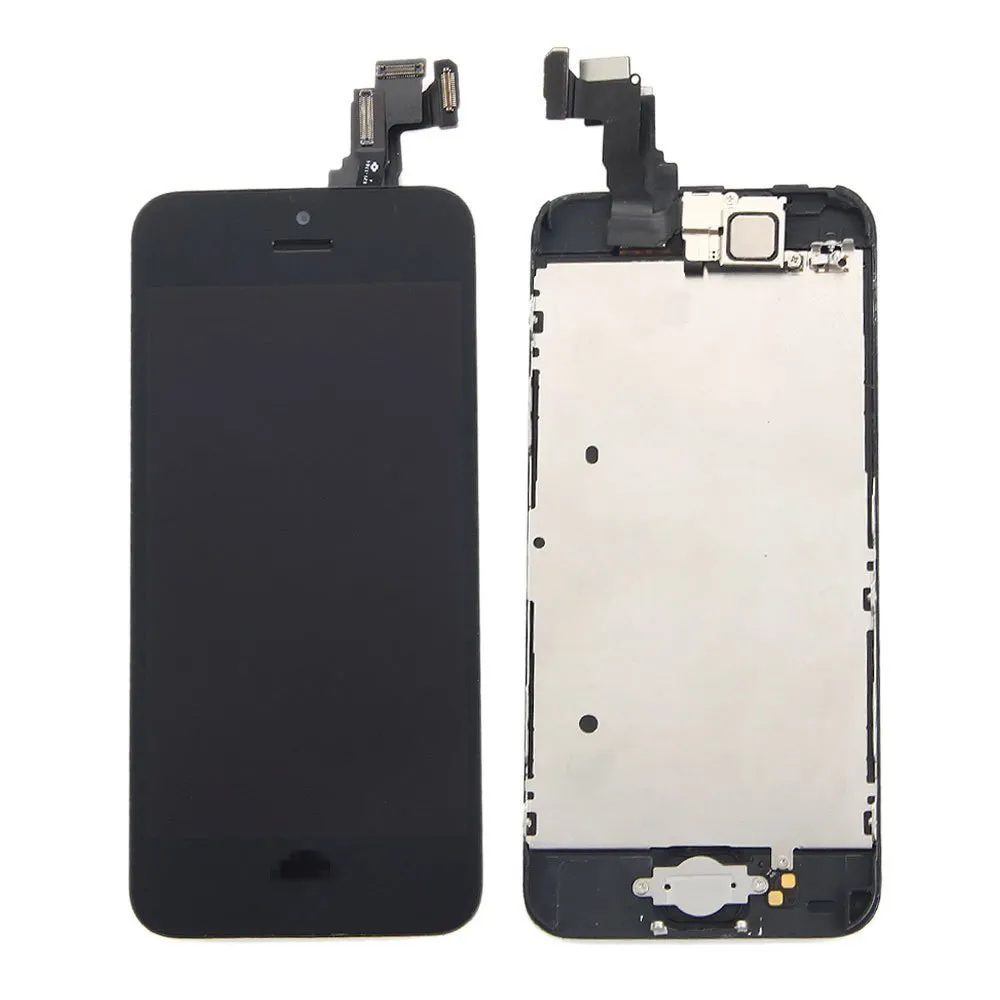 

Sinbeda AAA Grade LCD Display For iPhone 5 5s 5c LCD Touch Screen Digitizer Assembly+Home Button+Front Camera +Earpiece Speaker